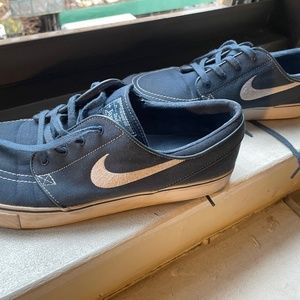 Nike Zoom Stefan Janoski Mens 11 Sneakers Low Top Canvas Blue White 615957-413